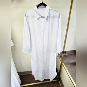 Long White T-Shirt Dress